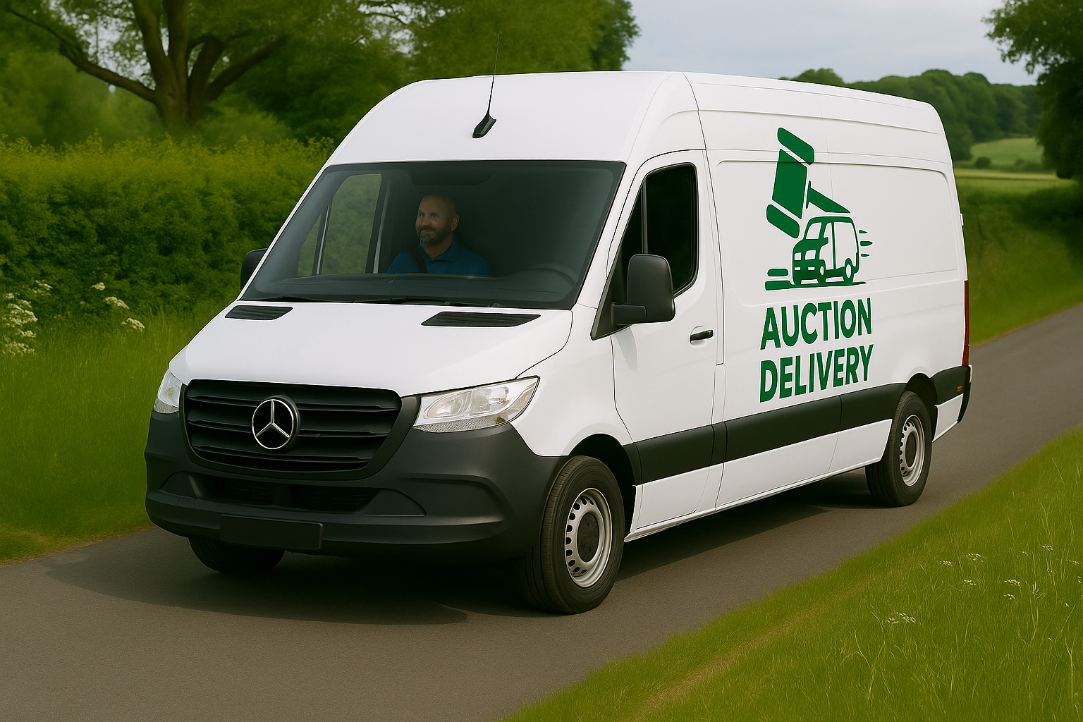 auction delivery van