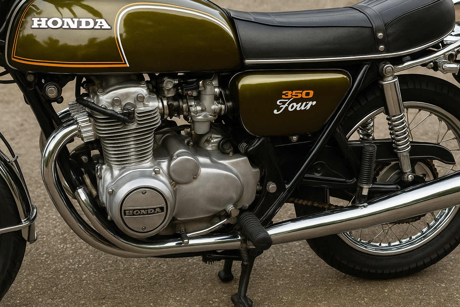 early 70s honda cb350 four - motorcycle delivery devon
