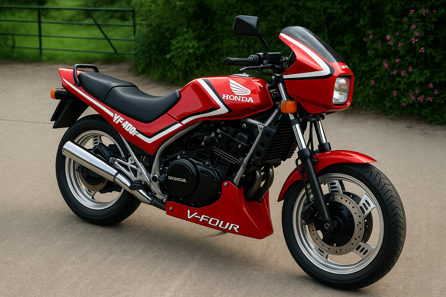 honda vf400f - motorcycle delivery dorset